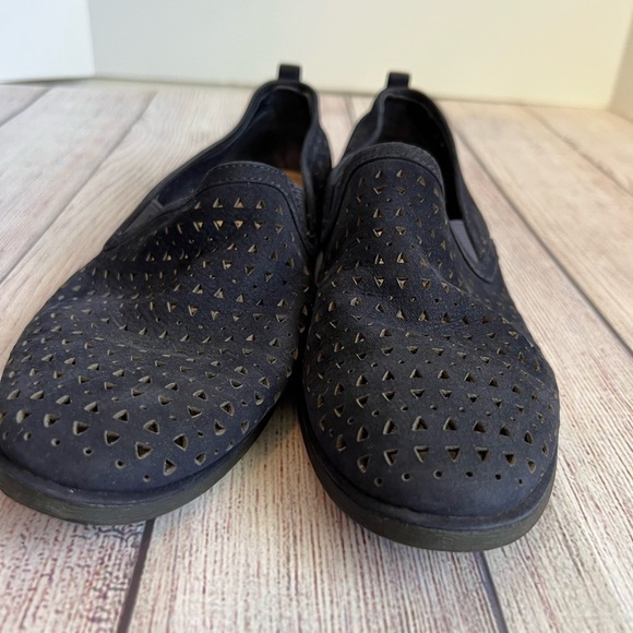 NURTURE Blue Perforated Slip On Shoes 6 - Picture 2 of 6